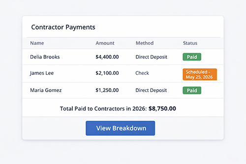 Contractor Payments