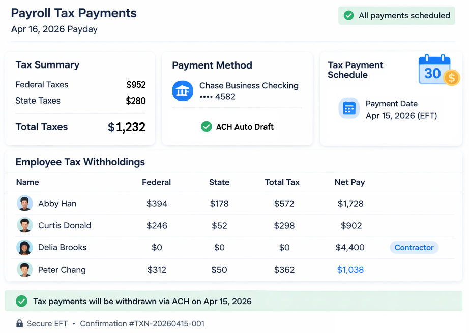 Owner payroll and retirement planning dashboard
